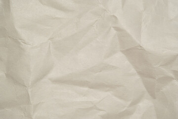 Texture of white  recycle crumpled paper, copy space for text.