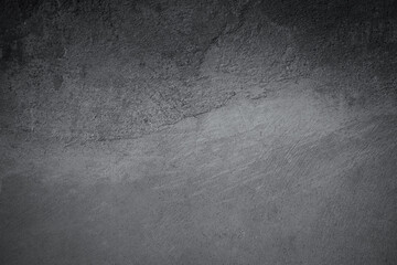 Abstract texture of dark gray vintage cement or concrete wall background. School education, dark wall backdrop, template for learning board concept.