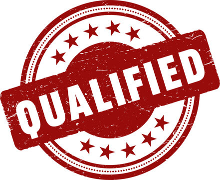 Qualified grunge rubber stamp vector illustration.