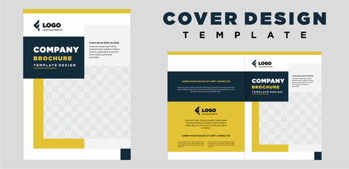 Obraz na płótnie Canvas company profile cover template layout design or brochure cover template design