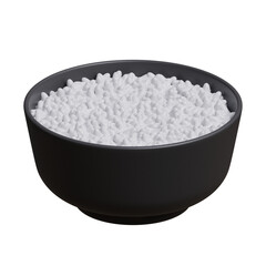 rice 3d illustration