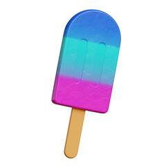 popsicle 3d illustration