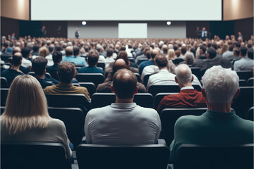 Seminar or lecture full of spectators, Generative AI