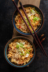 Fried rice with chicken