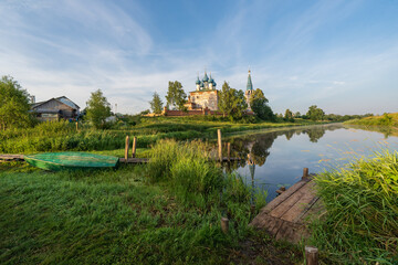 Fototapeta premium Annunciation Monastery in Dunilovo village , Ivanovo region,Russia.