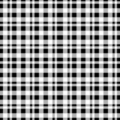 black and white plaid seamless pattern design
