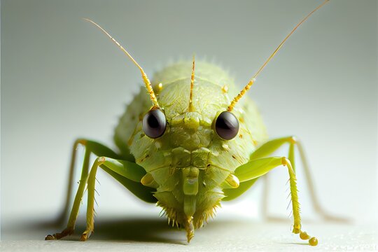 A close up of an aphid