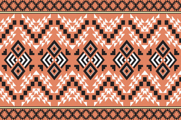Geometric ethnic tribal vintage seamless pattern. Applied traditional design for background, carpet, wallpaper, clothing, wrapping, Batik, fabric, fashion design. Vector illustration embroidery style.
