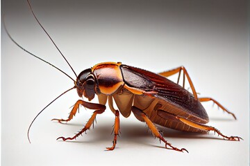 A close up of a cockroach