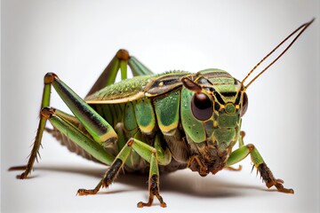 A close up of a grasshopper