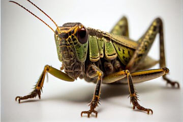 A close up of a grasshopper
