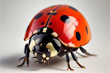A close up of a ladybug - obrazy, fototapety, plakaty
