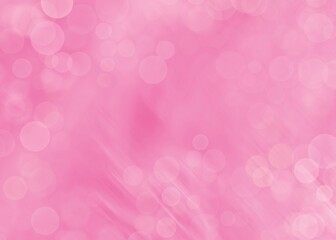 Pink background with bokeh. Light pink motion-blurred wallpaper.