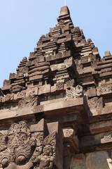 prambanan temple with clear sky background on a sunny day in Indonesia