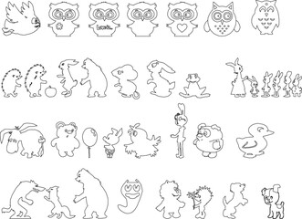 set of animals