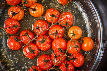 Roasted cherry tomatoes.