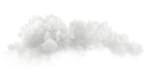 Steam clouds shapes cut out backgrounds 3d render png file