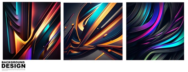 Geometric line abstract background, futuristic and colorfull