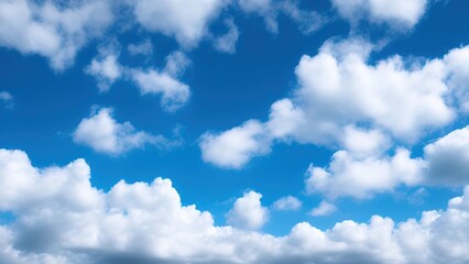 Obraz na płótnie Canvas Blue Sky With Clouds.