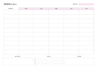 Homeschool weekly schedule, Homeschool Planner, Homeschool Planner Calendar, KDP Interior, To Do Planner, Vector PDF, Blank Calendar