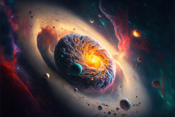 Obraz na płótnie Canvas The galaxy vortex