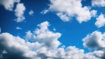 Obraz na płótnie Canvas Blue Sky With Clouds.