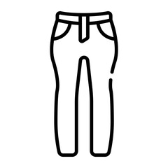 Vector icon design of pants in trendy style