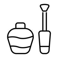 Nail polish vector design, an item of beauty accessory