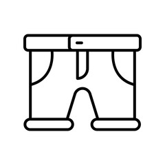 A well design vector icon of shorts, an editable design