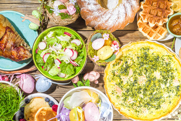 Festive Easter brunch or dinner
