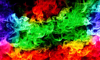 Fototapeta premium abstract smoke colorful background