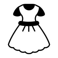 Beautiful vector design of frock, women fashion apparel