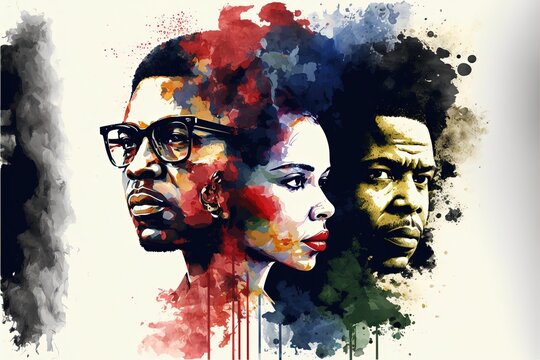 Black history month illustration Ai generated