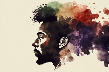 Black history month illustration Ai generated