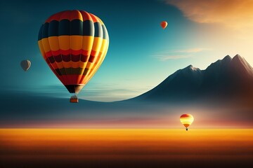 Fototapeta premium hot air balloon