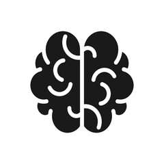 Brain icon. Illustration