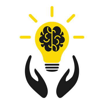 Lamp and brains - innovative lamps, ideas of the mind. Web design.