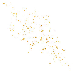 Gold glitter confetti