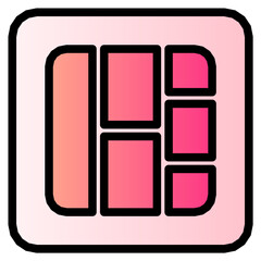 layout gradient icon