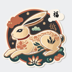 Celebrating the Year of the Rabbit: Chinese New Year Illustration