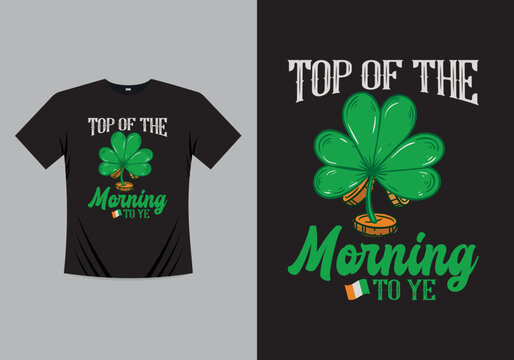 Saint Patricks Day Printable T Shirt Design Template