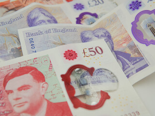 britain money pounds sterlings close up