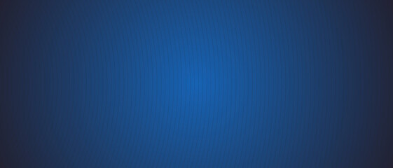 Circle lines pattern on blue background. Circle lines pattern for backdrop, brochure, wallpaper template. Realistic lines with repeat circles texture. Simple geometric background, vector illustration