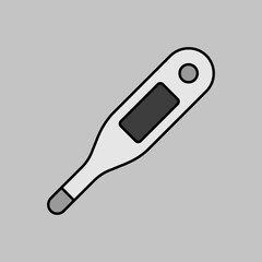 Electronic medical thermometer vector icon