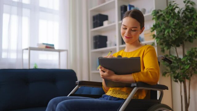 Young woman with chronic health condition working as a fashion designer, artist