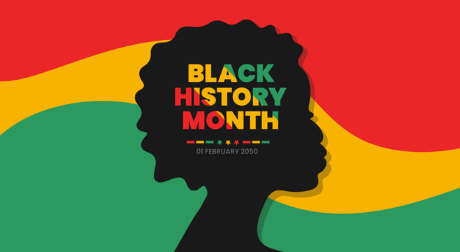 black history month background. black history month 2023 women concept background. African American History or Black History Month. Celebrated annually in February in the USA, Canada. girl vector.