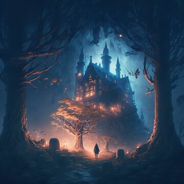 fairy tale castle - AI