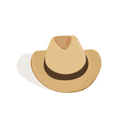 Cowboy hat isolated element. Vector drawing illustration for icon, game, packaging, banner. Wild west, western, cowboy concept