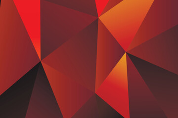 Fototapeta premium Polygonal rainbow mosaic background. Abstract low poly vector illustration. Triangular pattern, copy space. Template geometric business design with triangle for poster, banner, card, flyer