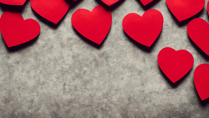 Obraz premium heart on wooden background, paper hearts, love, valentines